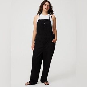 Torrid Women's Black Lightweight Denim Overalls